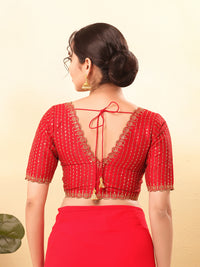 Wedding Special Embroidery Zari Silk Blouse