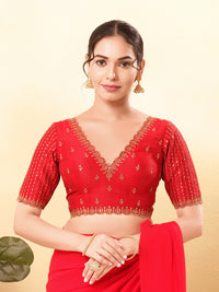 Wedding Special Embroidery Zari Silk Blouse
