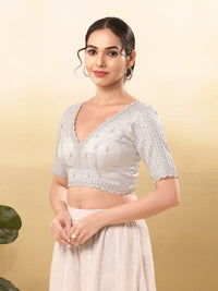 Wedding Special Embroidery Zari Silk Blouse
