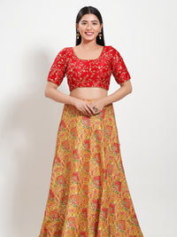 Delicate Embroidery Moti Lace Round Neck Blouse