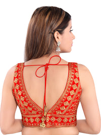 Signature V Neck Embroidery Sequence Blouse