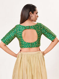Flower Embroidery Sequence Blouse