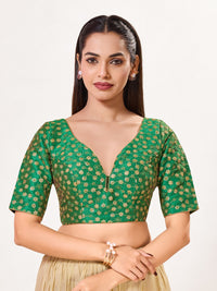 Flower Embroidery Sequence Blouse