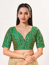 Flower Embroidery Sequence Blouse