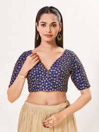 Flower Embroidery Sequence Blouse