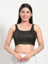 Sequence Zig Zah Thread Round Neck Blouise