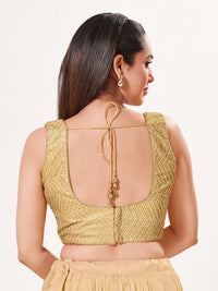 Sequence Zig Zah Thread Round Neck Blouise