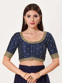 Butti With Machine Embroidery Blouse