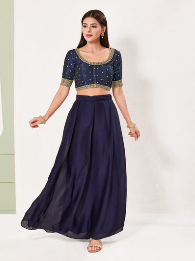 Butti With Machine Embroidery Blouse