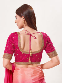 Butti With Machine Embroidery Blouse