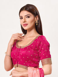 Butti With Machine Embroidery Blouse