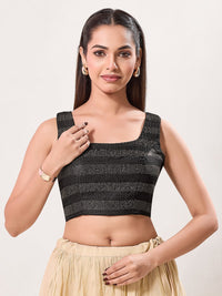 Round Neck Thread Sequence Blouse