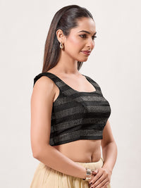 Round Neck Thread Sequence Blouse