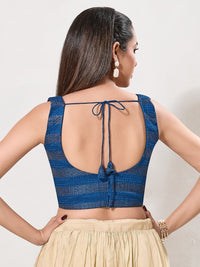 Round Neck Thread Sequence Blouse