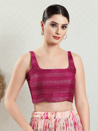 Round Neck Thread Sequence Blouse