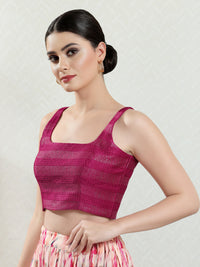 Round Neck Thread Sequence Blouse