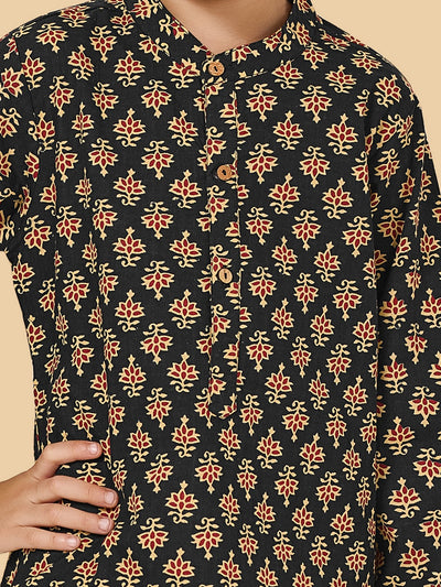 Boys Cotton Kurta Pyjama Set
