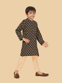 Boys Cotton Kurta Pyjama Set