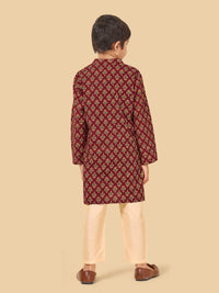 Boys Cotton Kurta Pyjama Set
