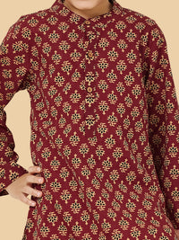 Boys Cotton Kurta Pyjama Set