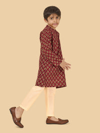 Boys Cotton Kurta Pyjama Set