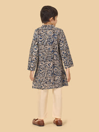Boys Printed Cotton Kurta Pyjama Set