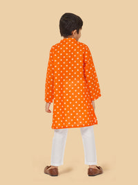 Boys Polka Dot Kurta Pyjama Set
