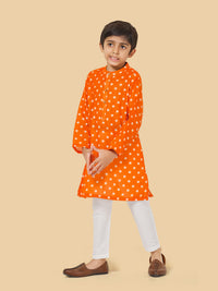 Boys Polka Dot Kurta Pyjama Set