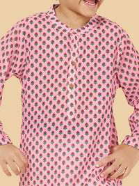 Boys Stylish Printed Kurta Pyjama Set