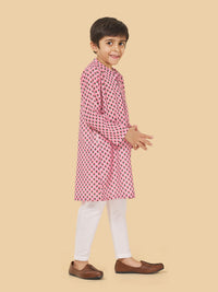 Boys Stylish Printed Kurta Pyjama Set