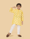 Boys Checked Kurta Pyjama Set