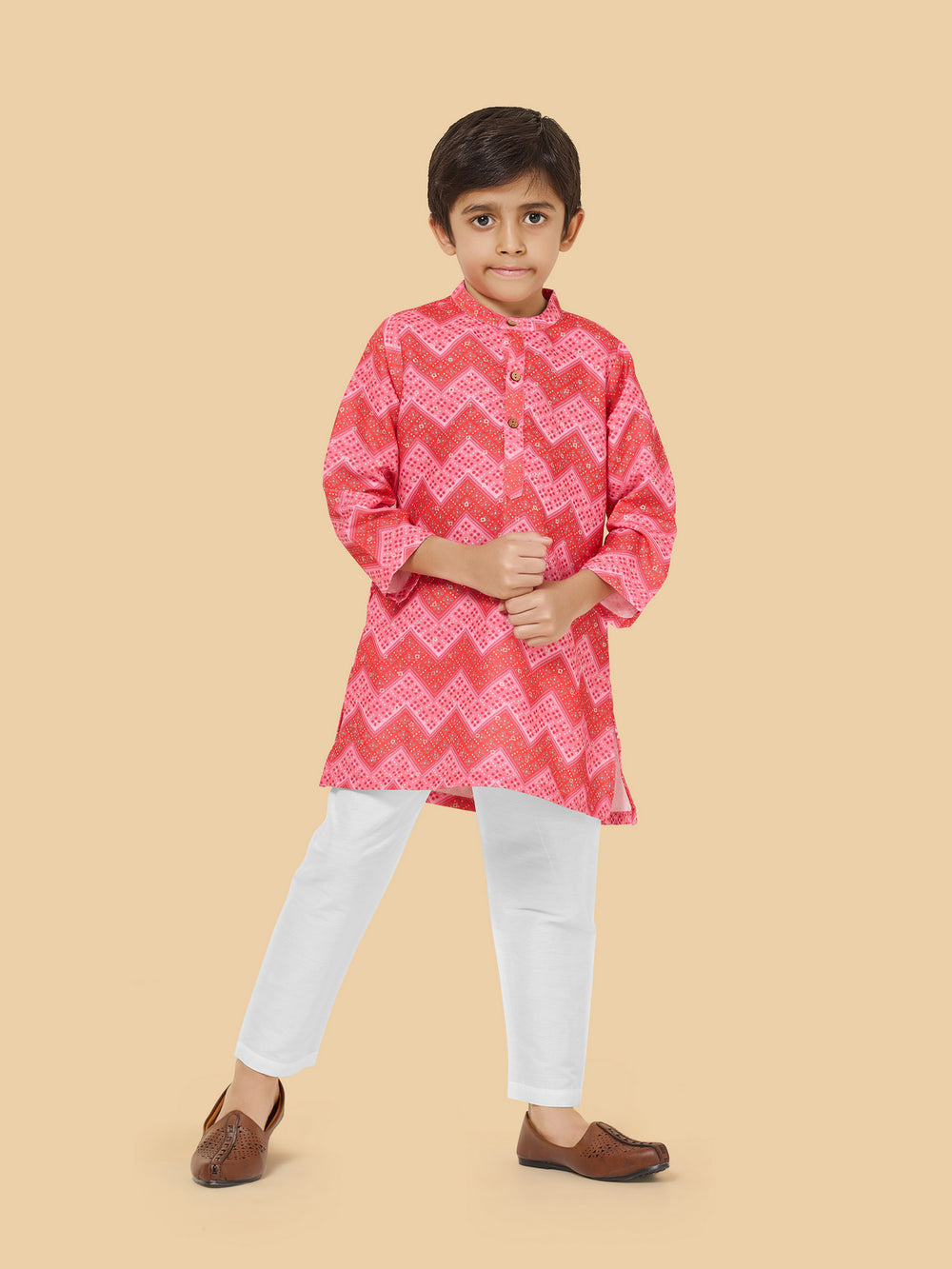 Boys Festive Printed Kurta Set