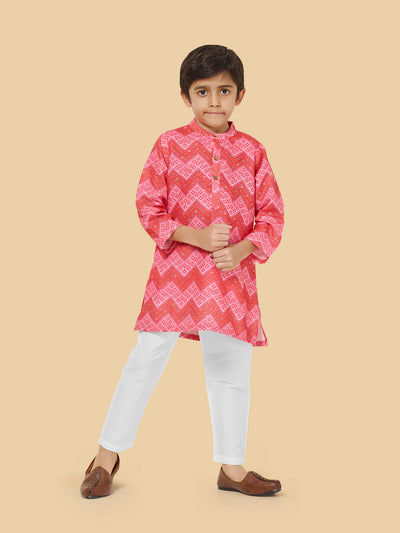 Boys Festive Printed Kurta Set
