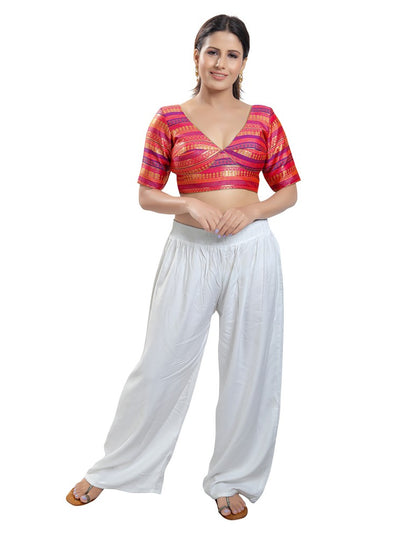Brocade Karori Cut Multi Blouse