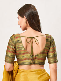 Brocade Karori Cut Multi Blouse
