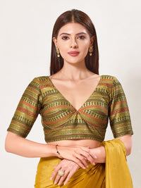 Brocade Karori Cut Multi Blouse