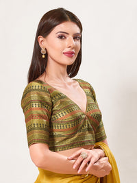 Brocade Karori Cut Multi Blouse