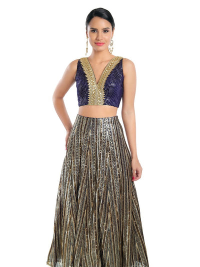 Sequence Lace Sleeveless Blouse