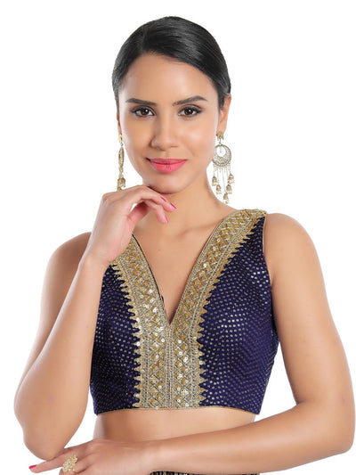 Sequence Lace Sleeveless Blouse