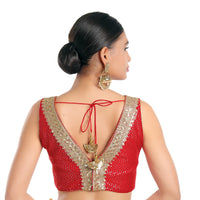 Sequence Lace Sleeveless Blouse