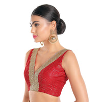 Sequence Lace Sleeveless Blouse