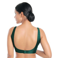 Dupion Silk Round Neck Sleeveless Blouse