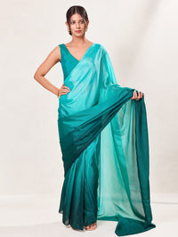Vamas V Neck Yoke Solid Sleeveless Blouse