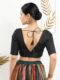 Vamas Iconic V Neck Silk Blouse