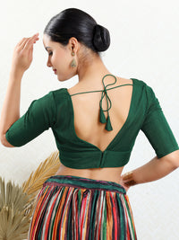 Vamas Iconic V Neck Silk Blouse