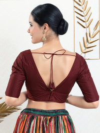 Vamas Iconic V Neck Silk Blouse