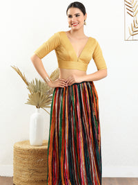 Vamas Iconic V Neck Silk Blouse