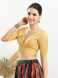 Vamas Iconic V Neck Silk Blouse