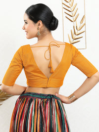 Vamas Iconic V Neck Silk Blouse