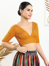 Vamas Iconic V Neck Silk Blouse